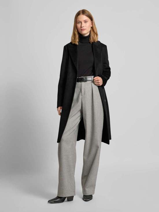 Шерстяное пальто обычного кроя с начесом