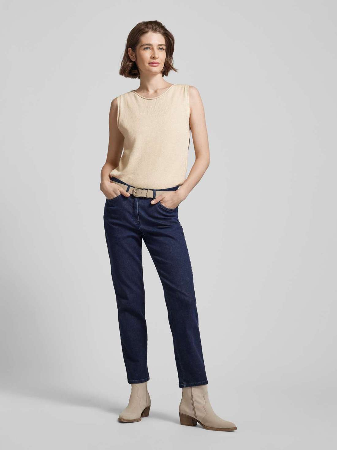 Вязаный топ со структурированным узором