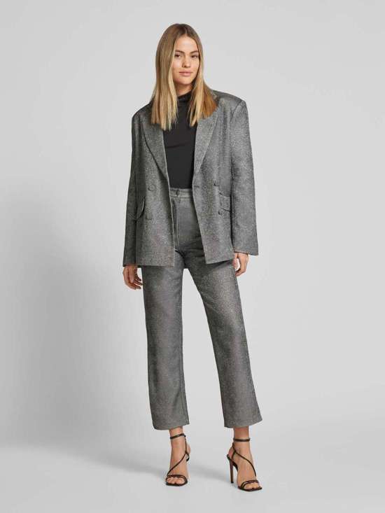 Прямые брюки из фантазийной пряжи