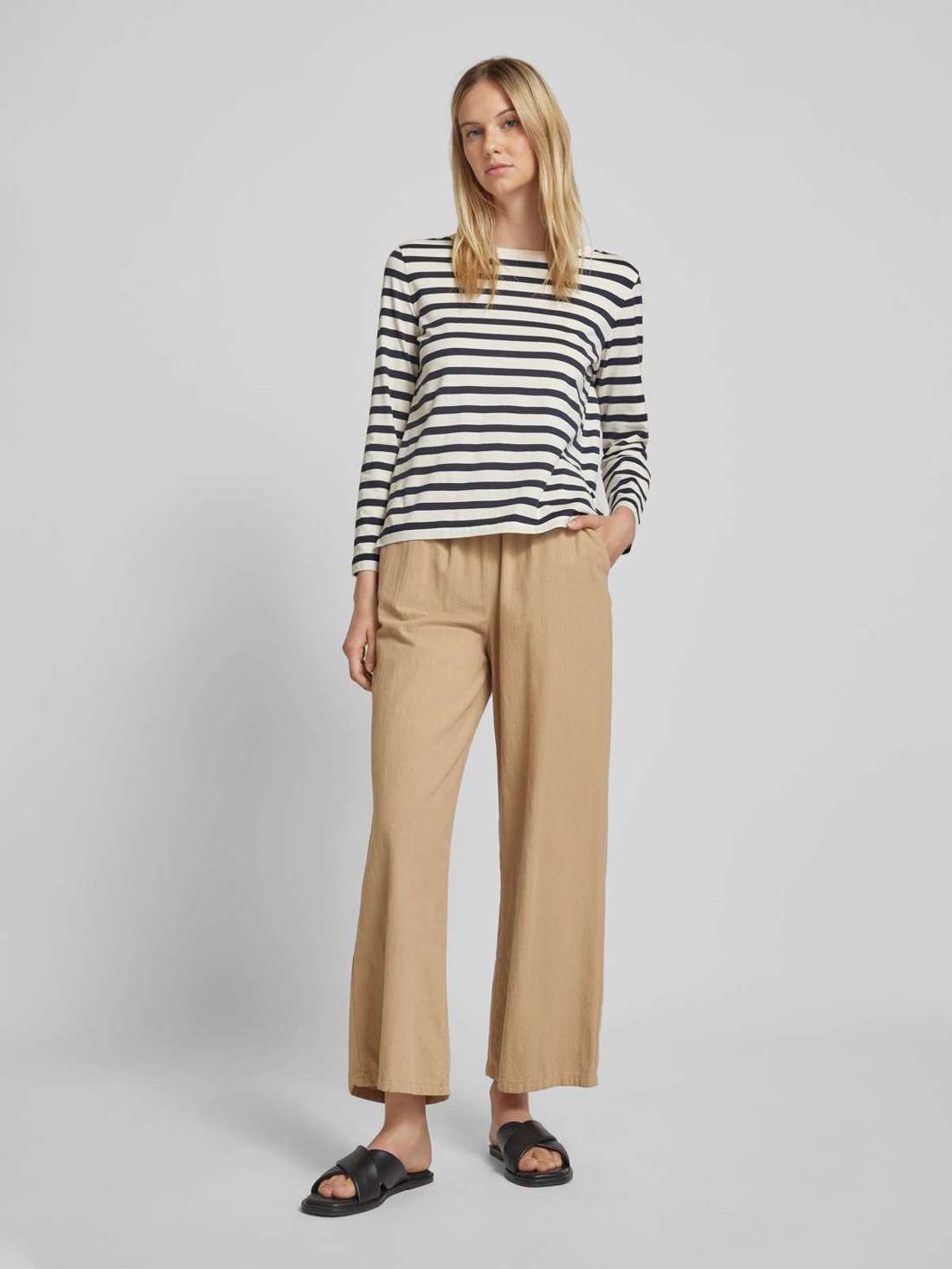 Широкие брюки со структурированным узором CISSIE