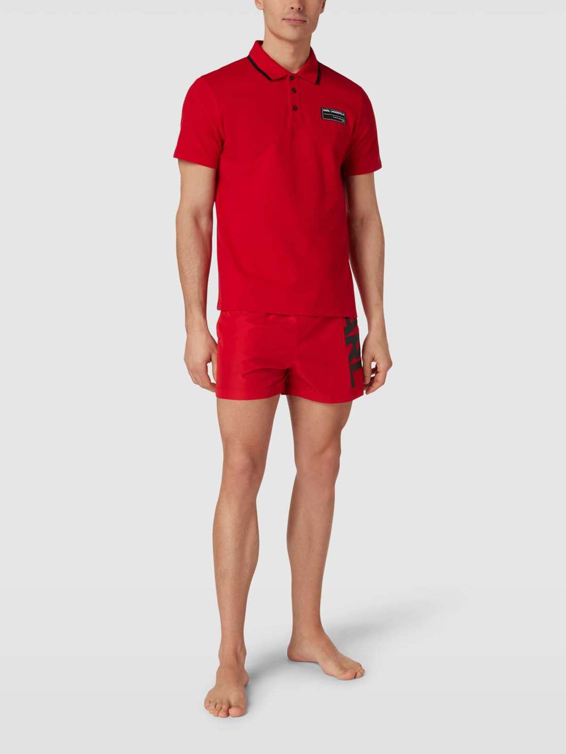 Рубашка-поло с нашивкой-лейблом