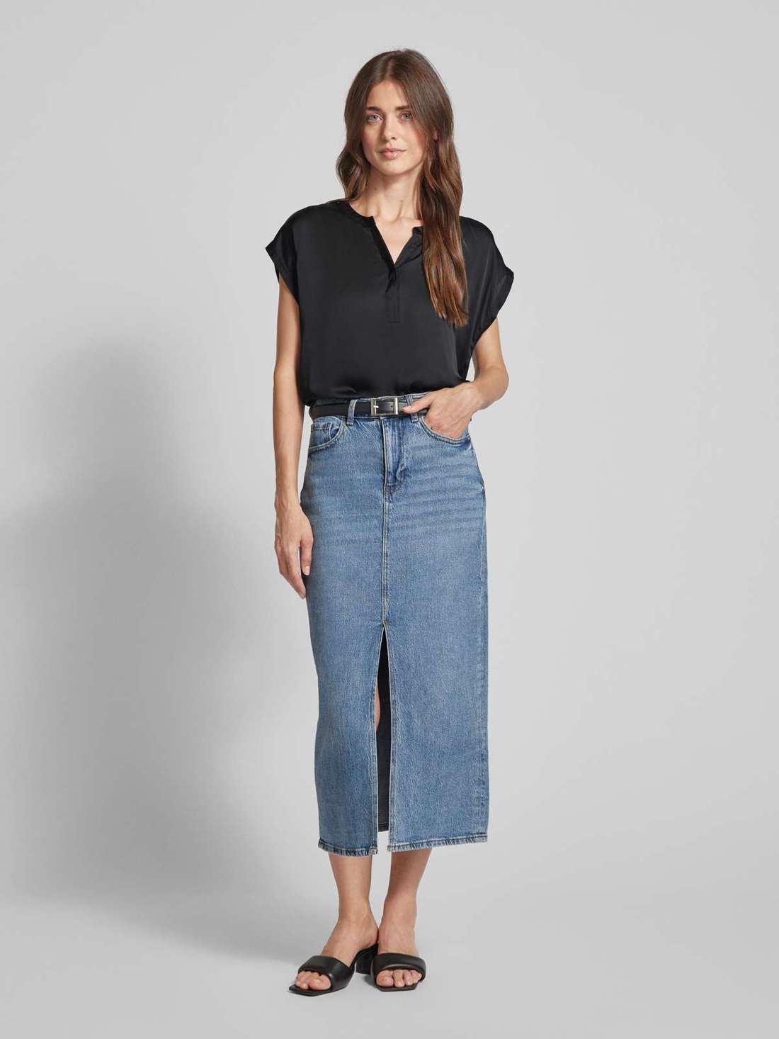 Блузка-рубашка с воротником-туникой Tilde