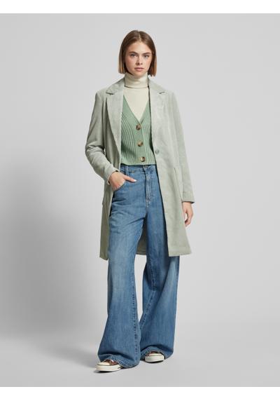 Укороченный кардиган с планкой на пуговицах CAROL