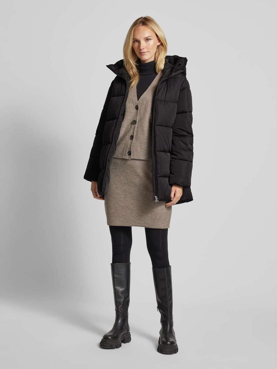 Стеганое пальто на двусторонней молнии TOKYO