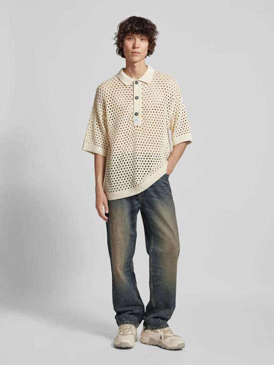 Мешковатые джинсы винтажной расцветки с оттенком и логотипом