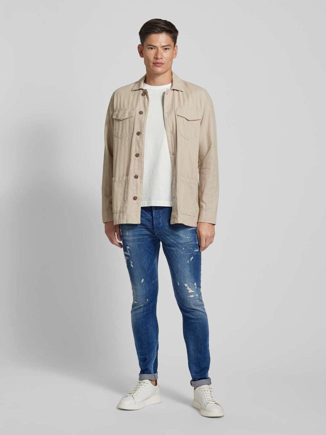 Джинсы узкого кроя с пятью карманами, дизайн «MIKE» Noel