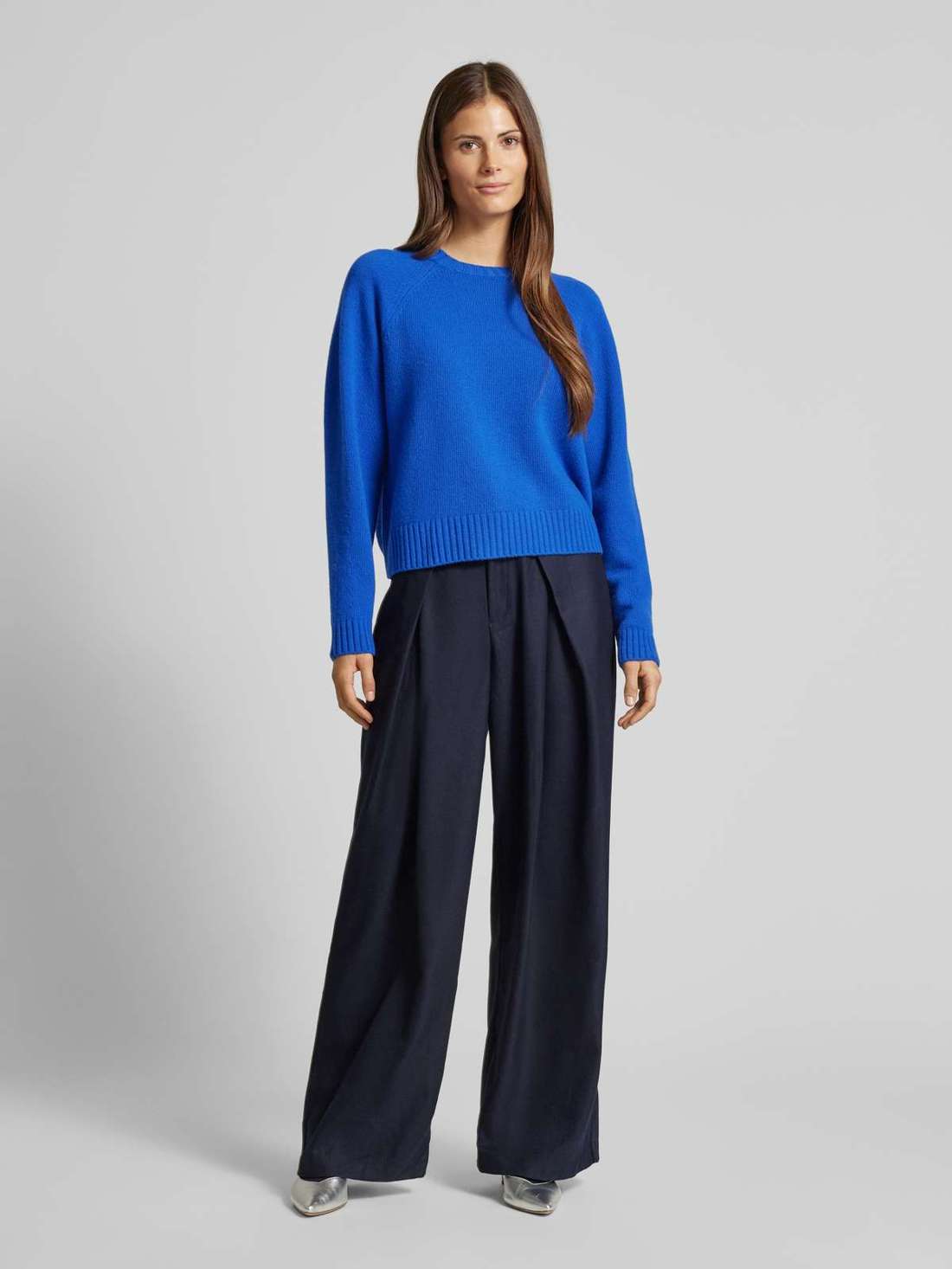 Вязаный свитер с ребристыми манжетами GABBIA