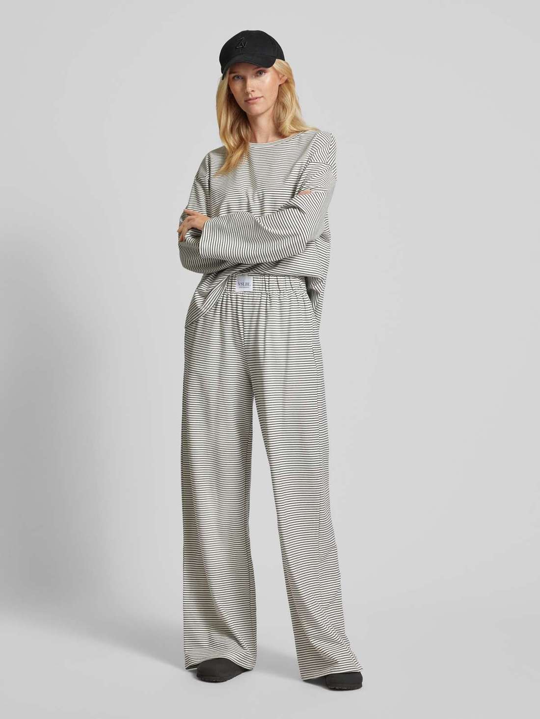 Тканевые брюки с эластичным поясом AMINA