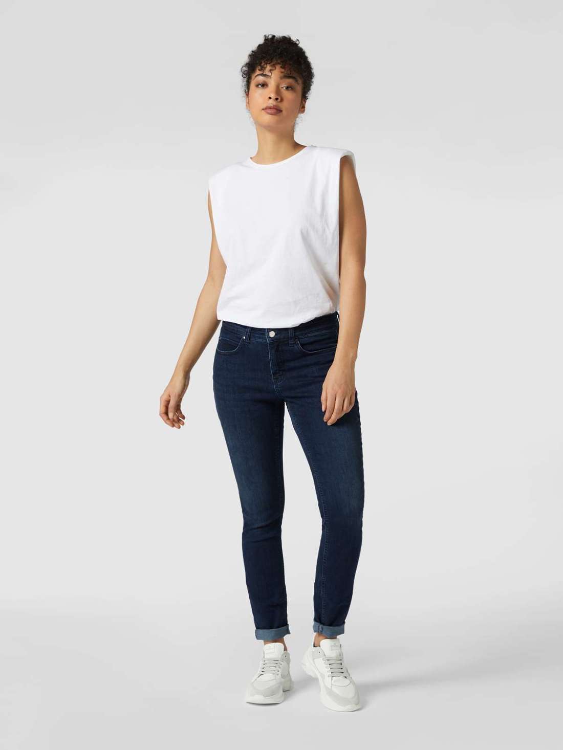 Джинсы скинни с эффектом потертости DREAM SKINNY