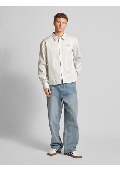 Повседневная рубашка оверсайз с принтом этикеток MARO