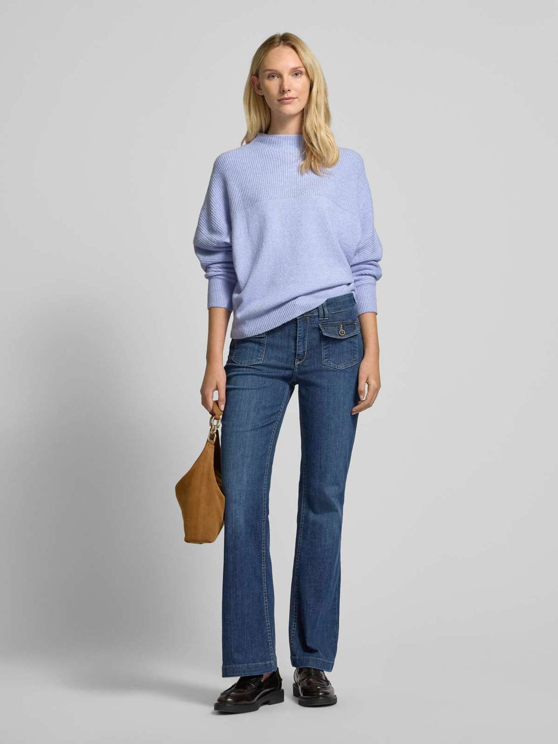 Трикотажный свитер обычного кроя с шерстью