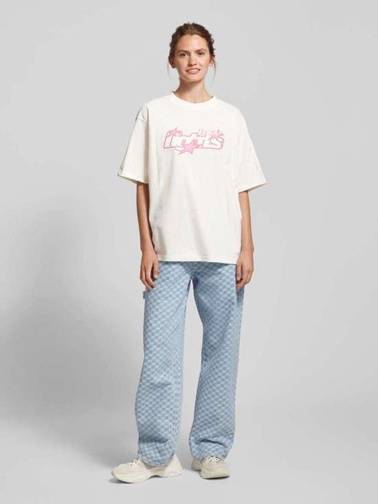 Футболка оверсайз с принтом этикетки LUCKY 7