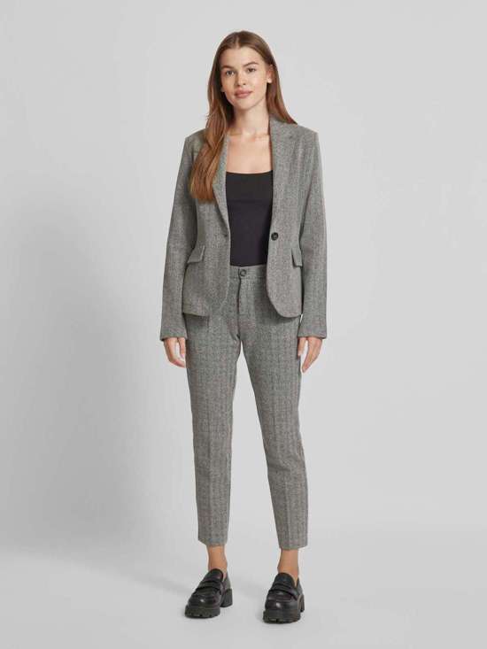 Брюки классического кроя с узором «елочка»