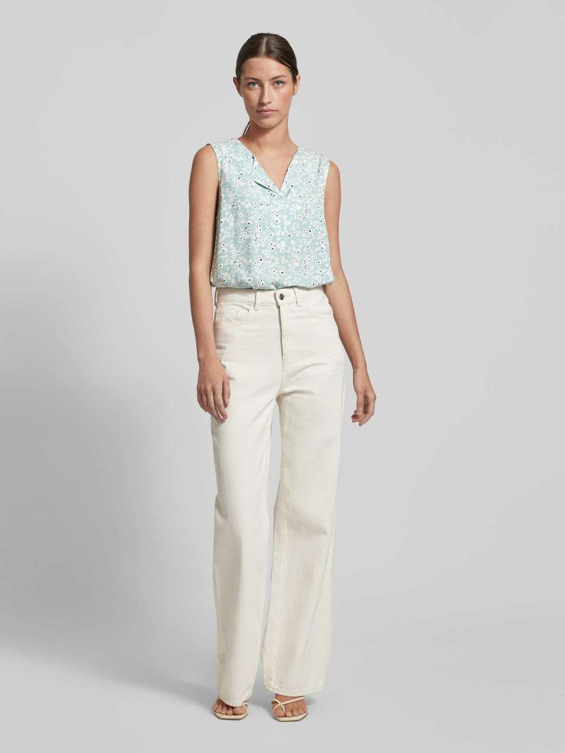 Блузка-топ с принтом по всей поверхности