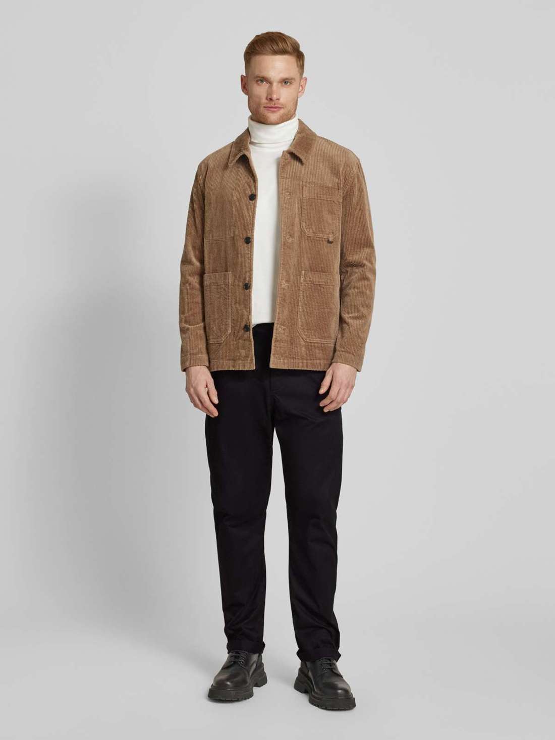 Брюки свободного кроя из чистого хлопка с узкими штанинами