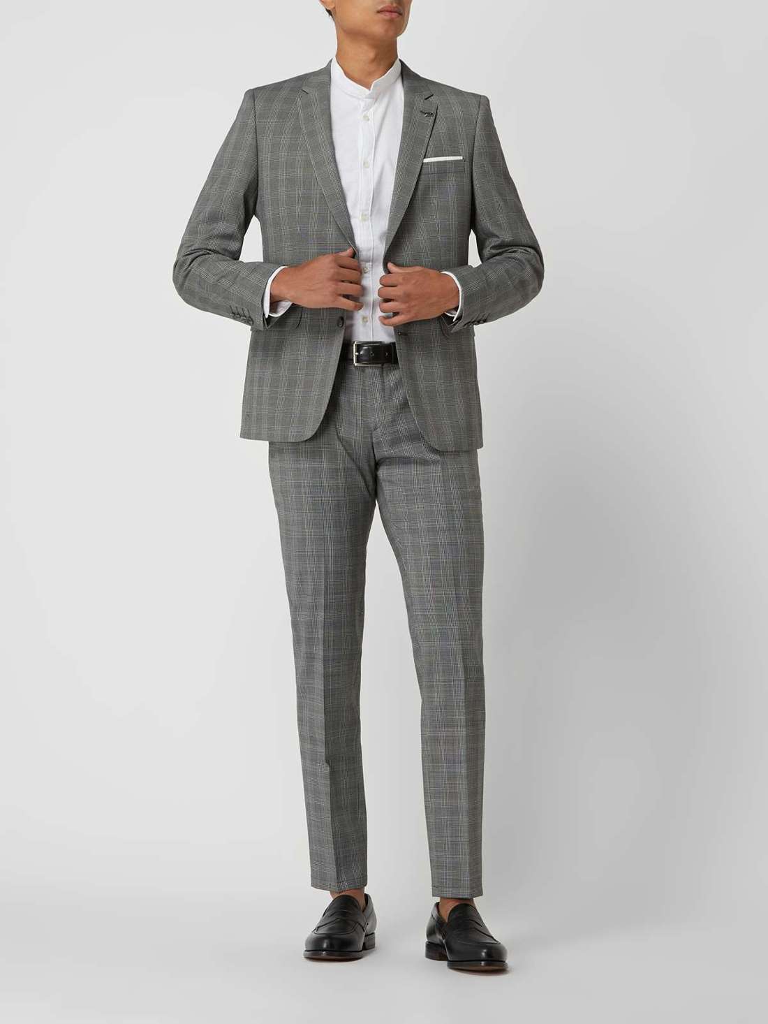 Куртка очень узкого кроя на 2 пуговицах и эластичной ткани Nate