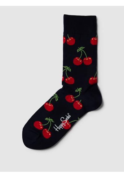 Носки со сплошным узором CHERRY