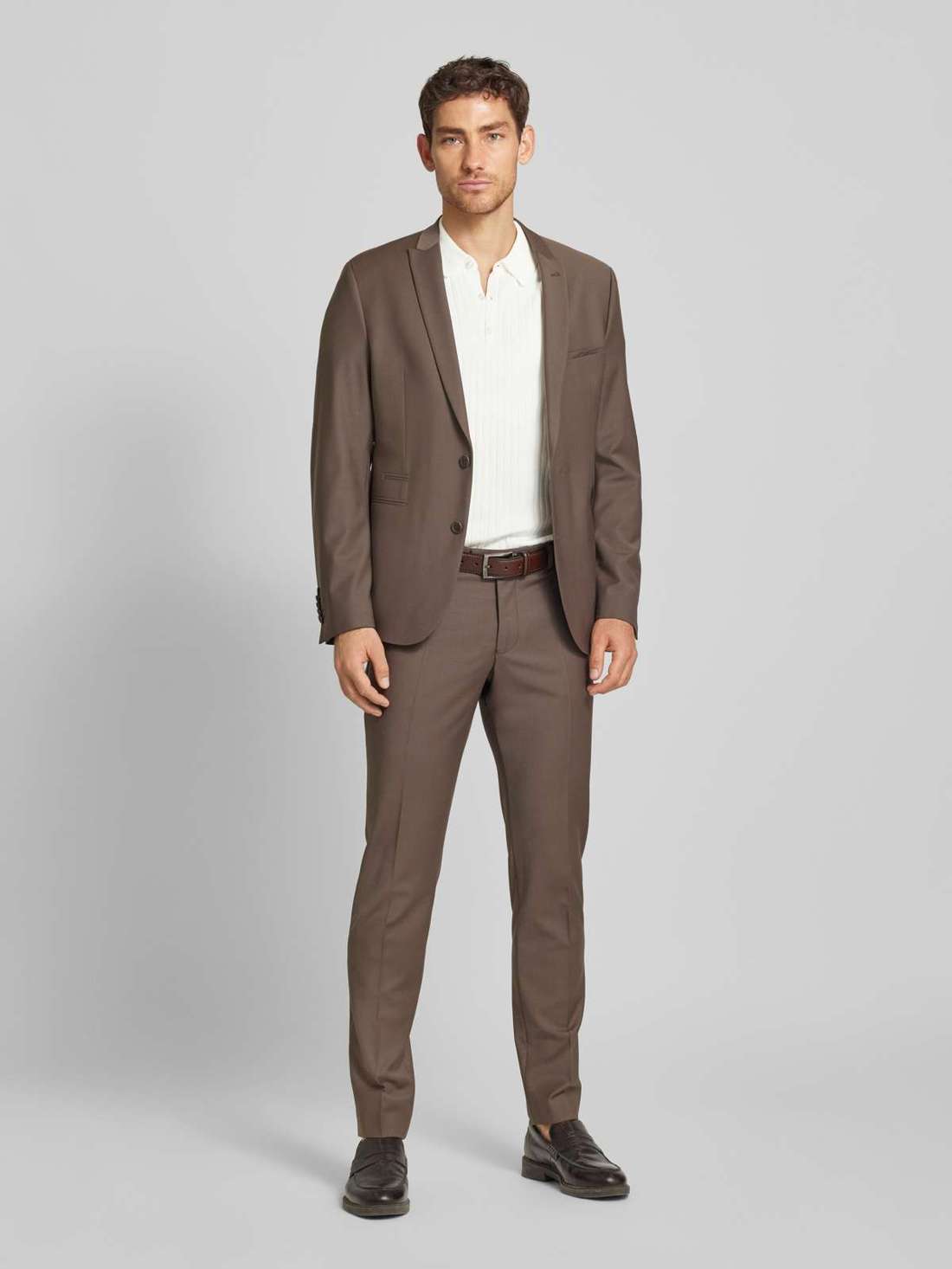 Рубашка-поло приталенного кроя с планкой на пуговицах NUPE