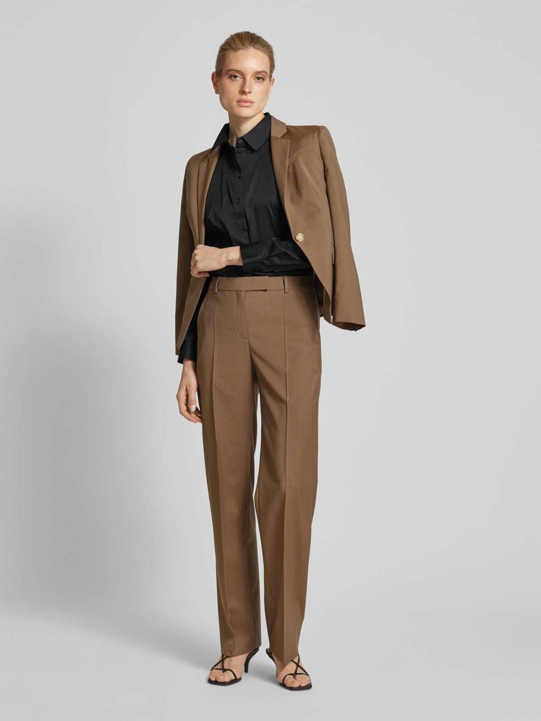 Блузка-рубашка с планкой на пуговицах