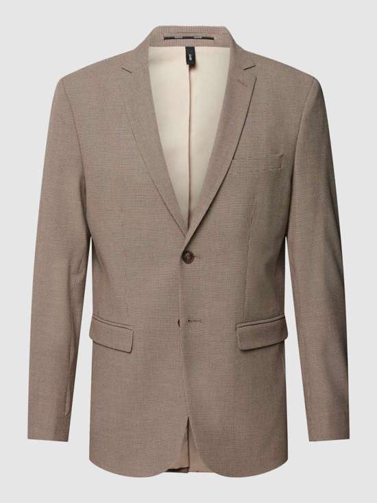 Куртка приталенного кроя с двумя пуговицами и узором по всей поверхности LIAM