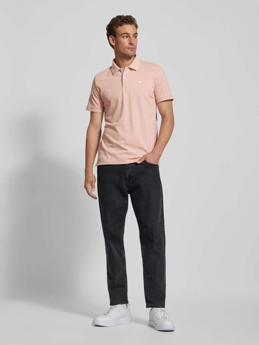 Рубашка-поло с вышитым логотипом Basic 