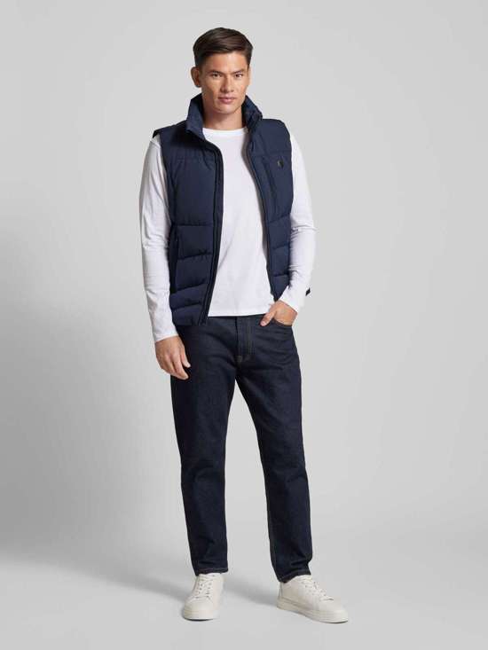 Стеганый жилет с аппликацией этикетки NORDSEE-WESTE