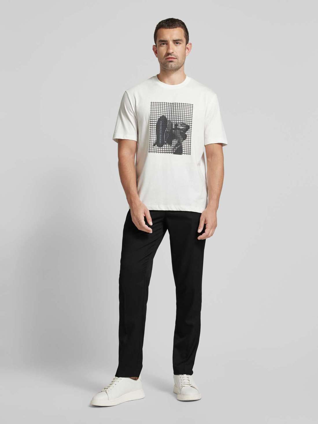 Брюки зауженного кроя со складками LEROY