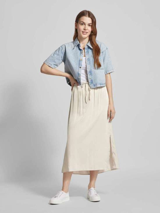 Юбка-миди однотонного дизайна INA