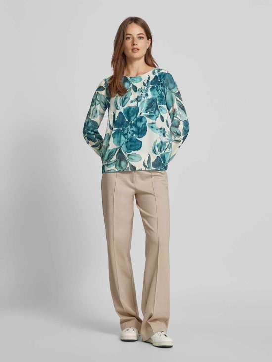 Блуза обычного кроя со складками