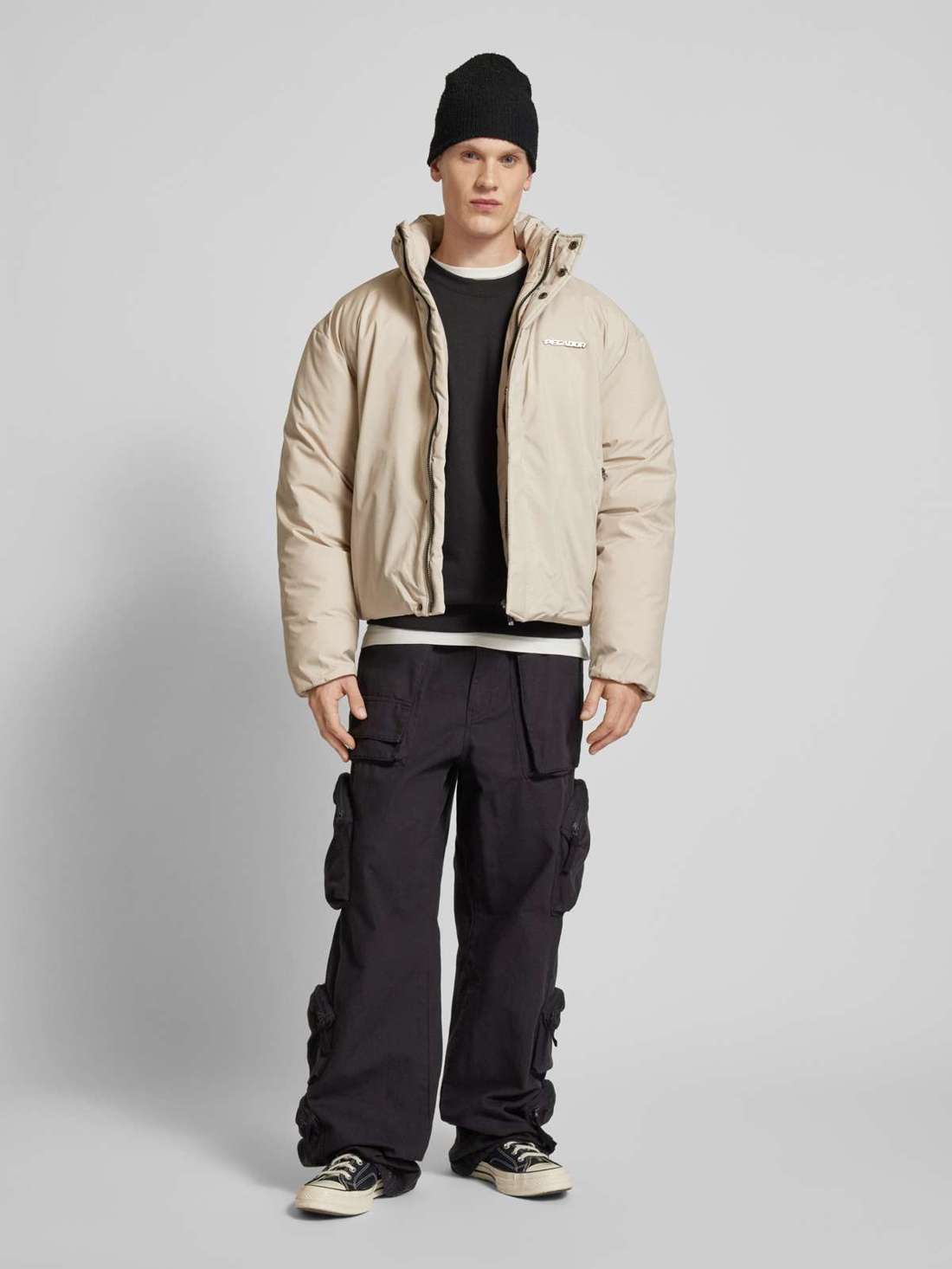 Укороченный жакет с воротником стойкой LAVOY