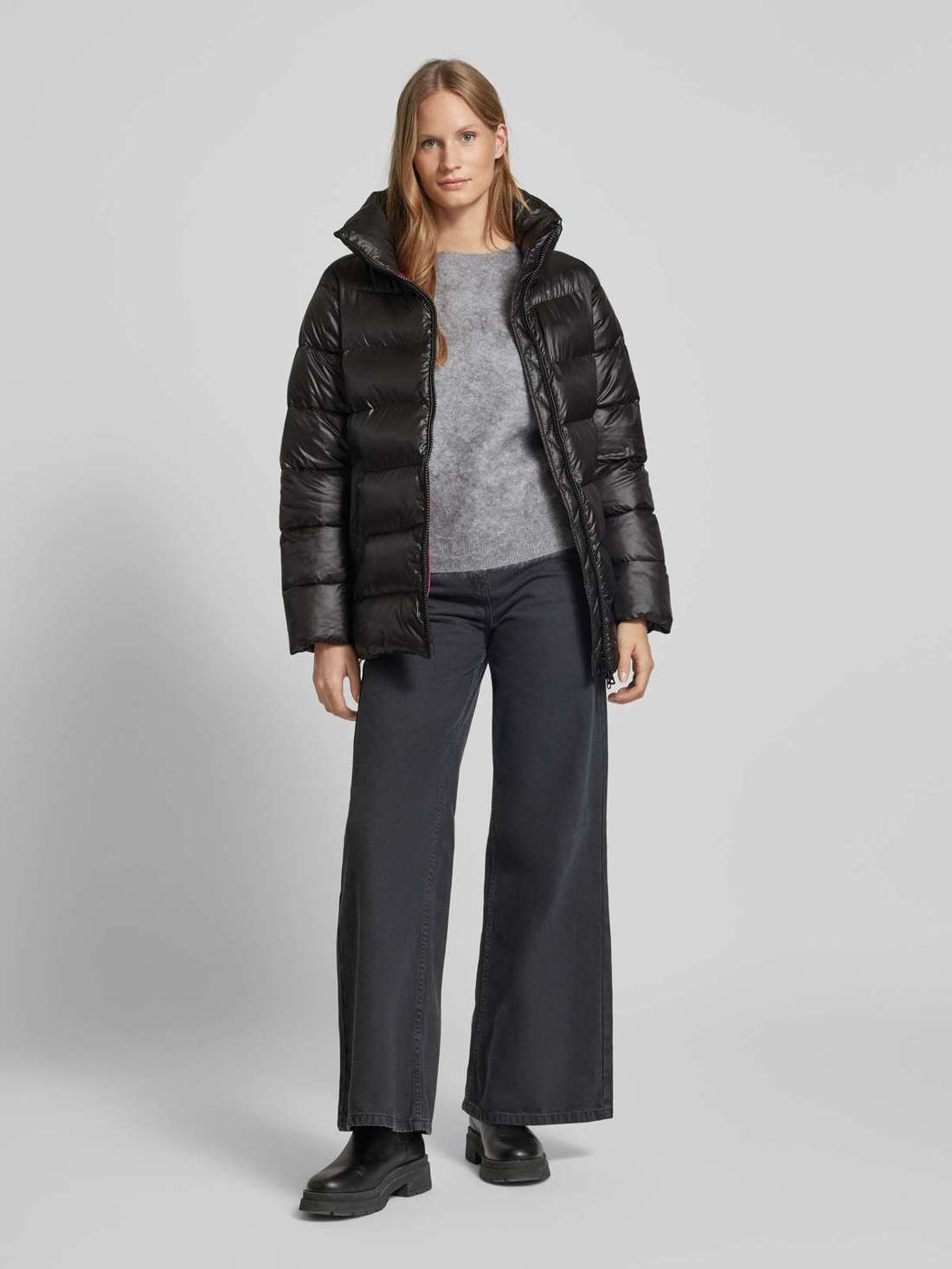 Стеганая куртка на двусторонней молнии