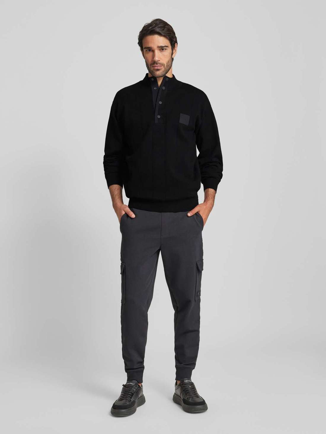 Вязаный свитер с нашивкой-лейблом Drop Needle