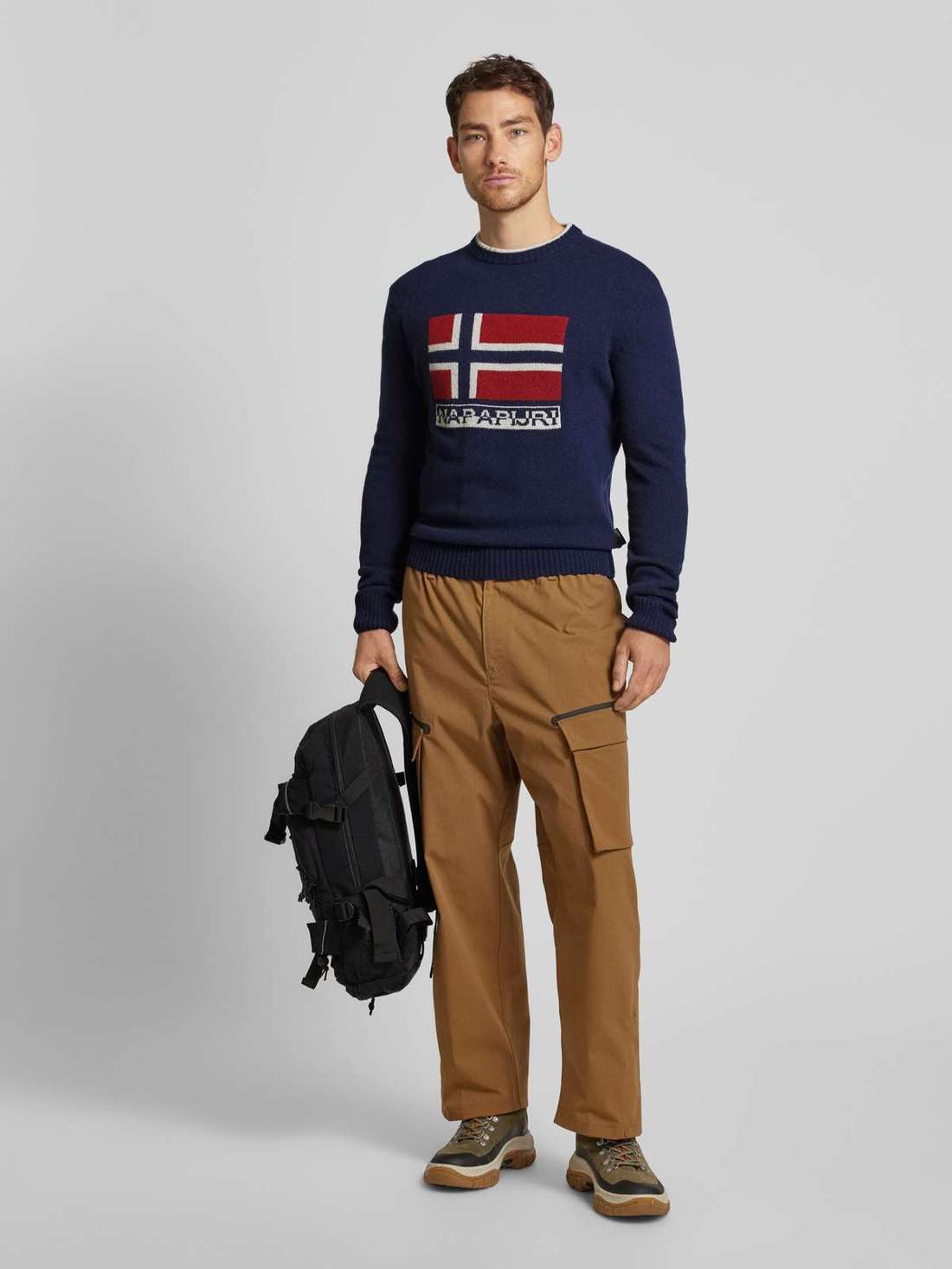 Вязаный свитер с принтом этикетки SILVRETTA