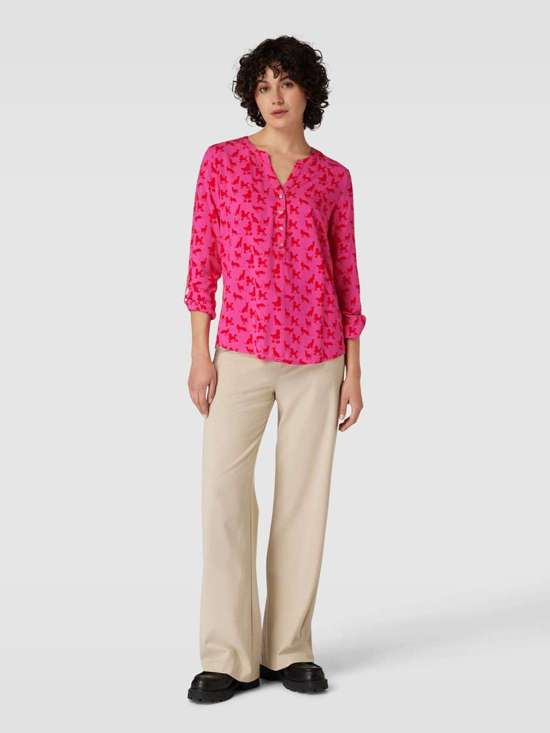 Блузка-рубашка со сплошным узором