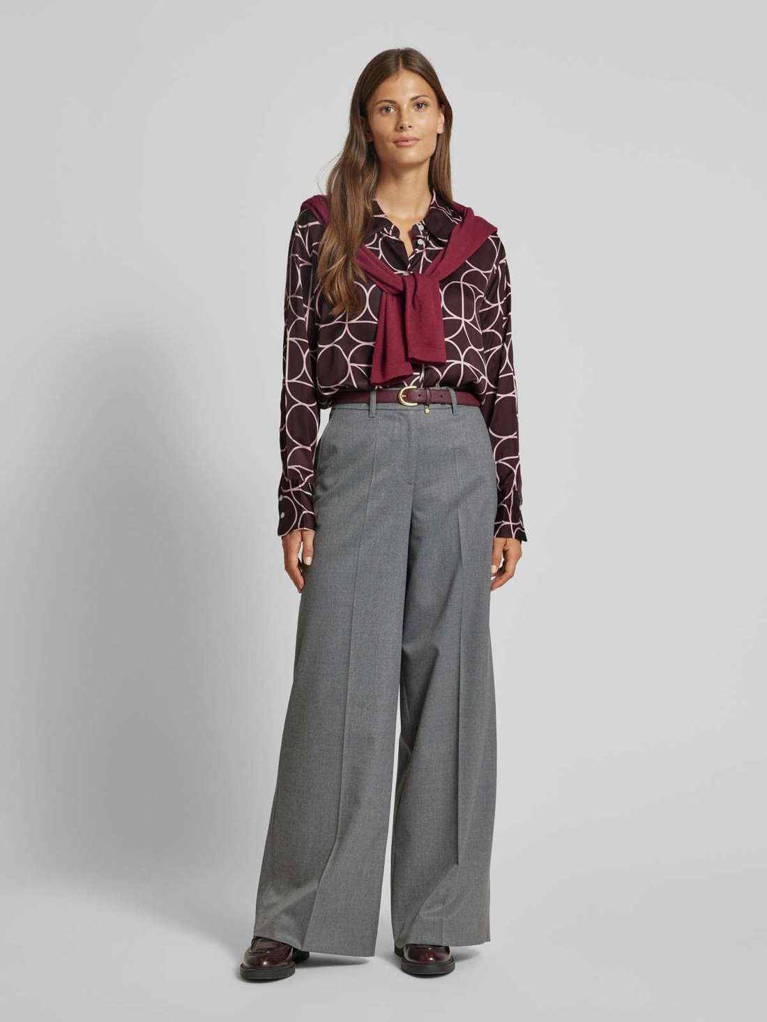 Блуза обычного кроя с отложным воротником Zeline