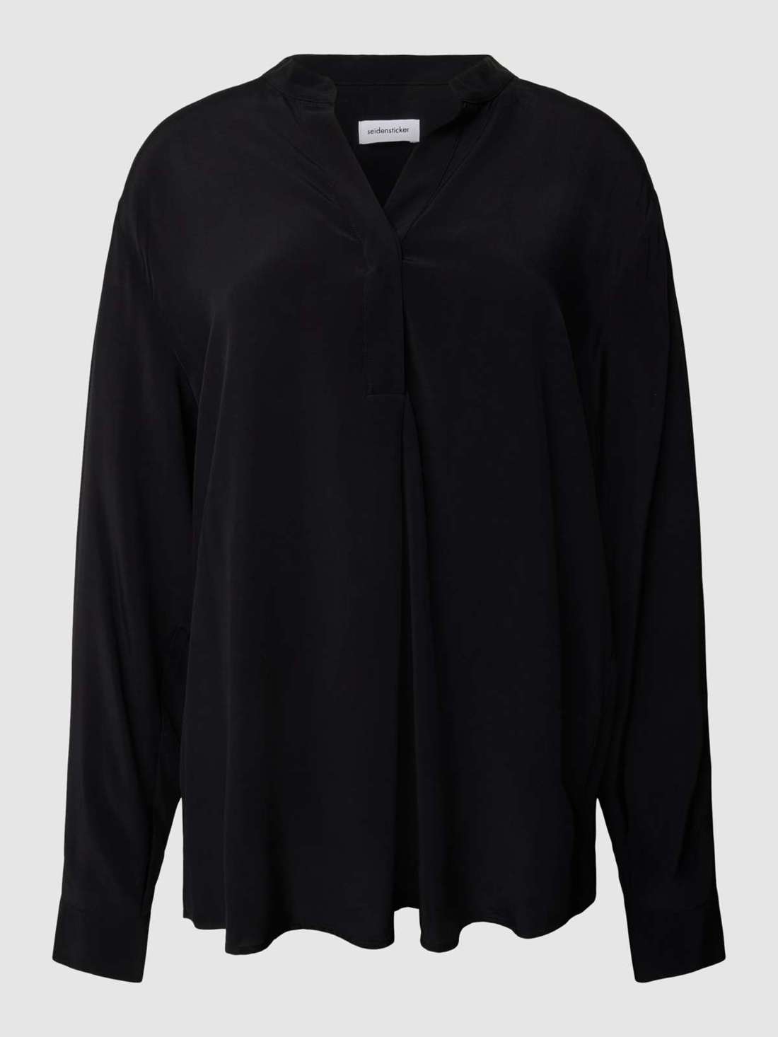 Блуза с воротником-туникой