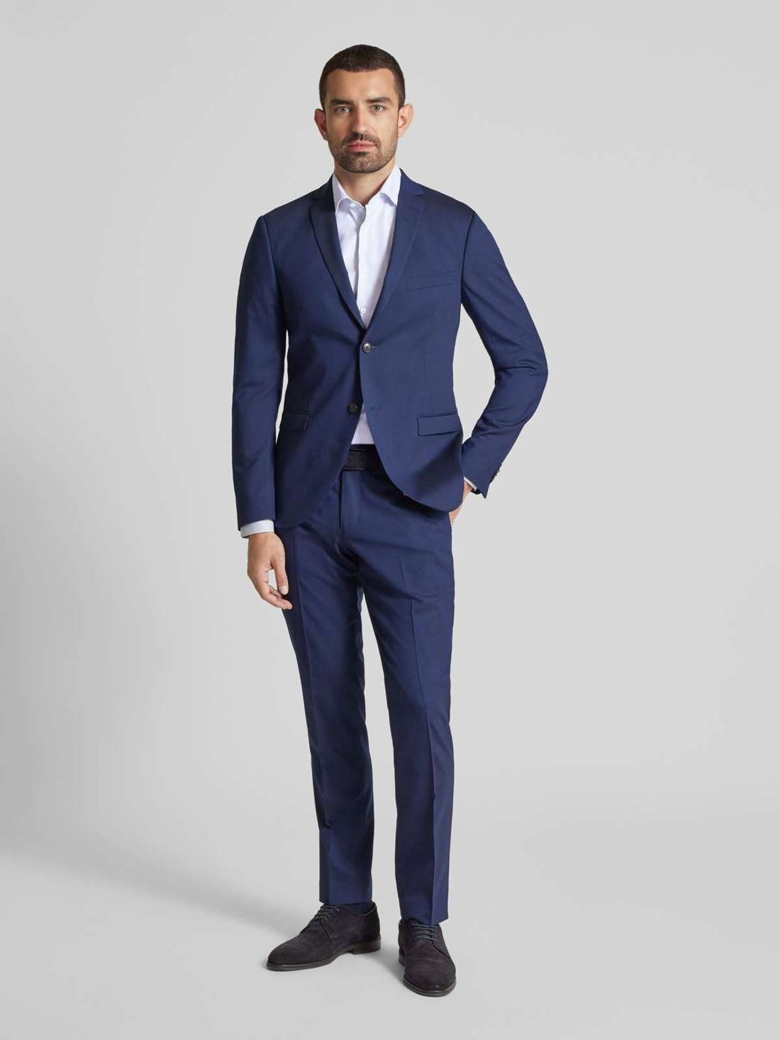 Деловая рубашка классического кроя с воротником «Кент»