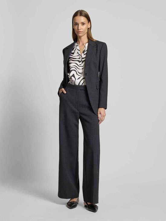 Блузка из смеси шелка и эластана с воротником-туникой