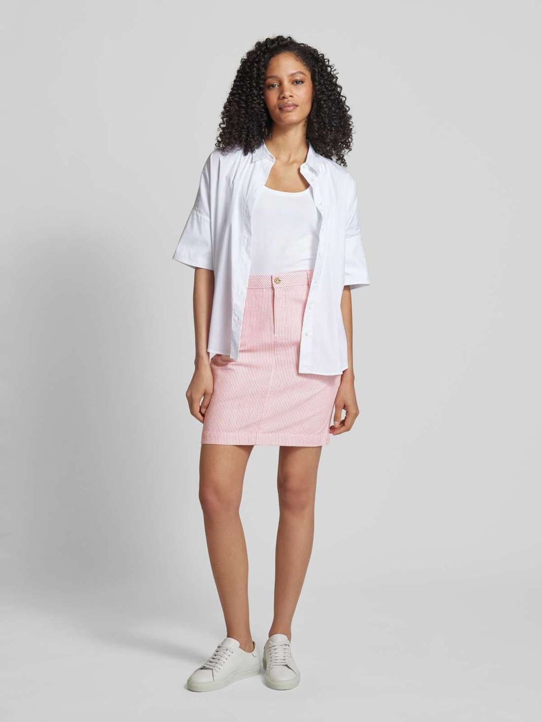 Мини-юбка с полосатым узором