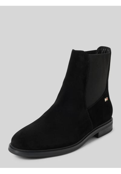 Кожаные ботинки челси с аппликацией FLAG SUEDE