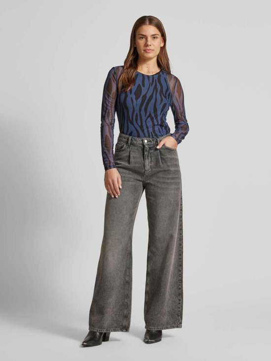 Блузка стандартного кроя с круглым вырезом VOLETTIS