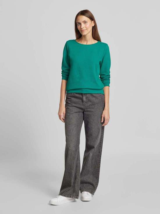 Толстовка фигурного кроя из смесового органического хлопка с рукавами 3/4 и структурой «добби»