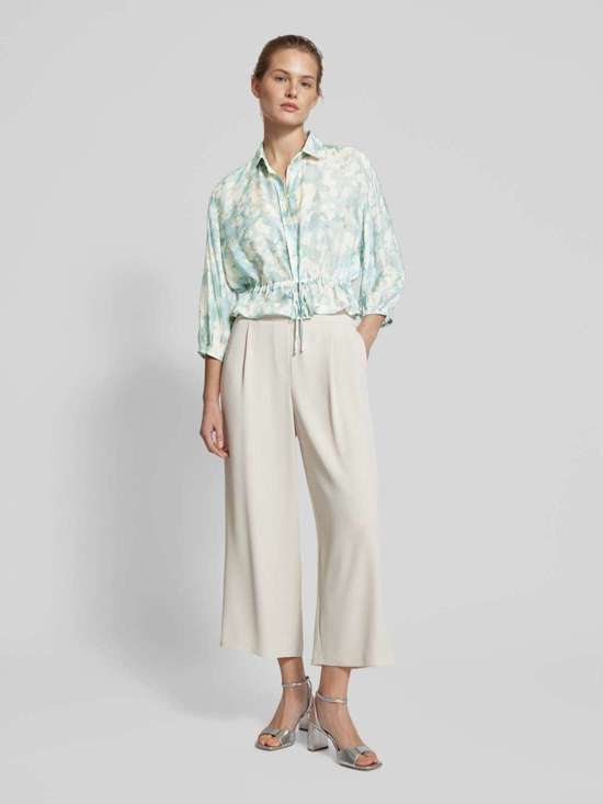 Блузка-рубашка с кулиской на талии