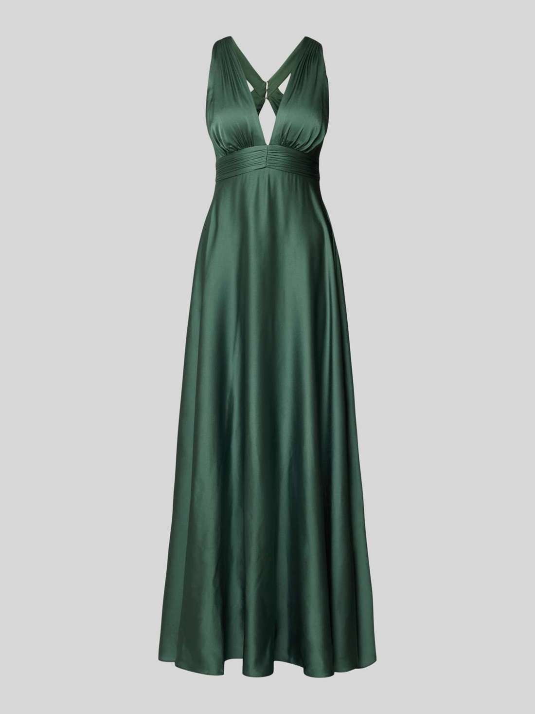 вечернее платье с V-образным вырезом