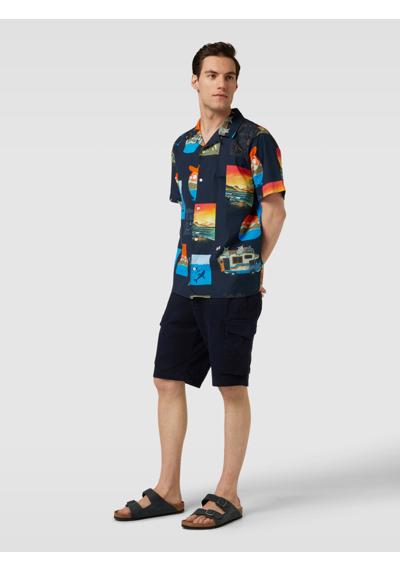 Повседневная рубашка с принтом по всей поверхности