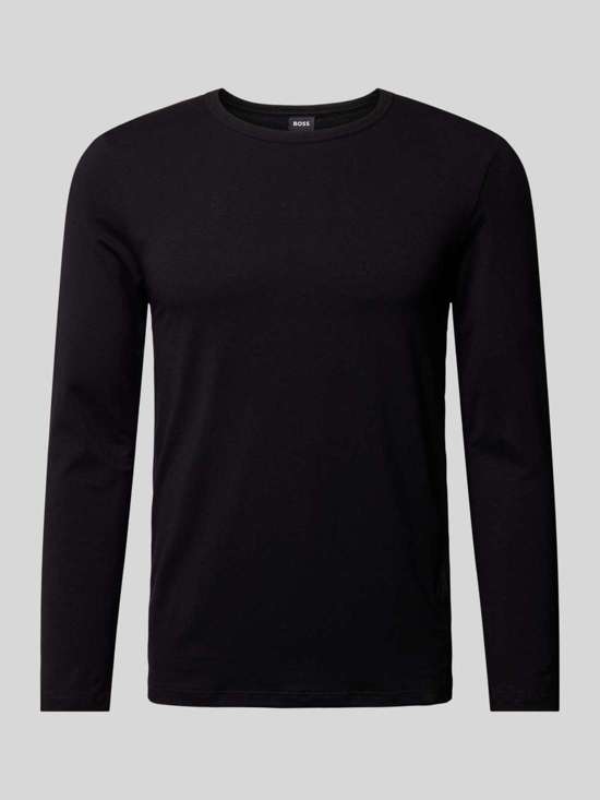 Рубашка с длинными рукавами и круглым вырезом в рубчик Infinity