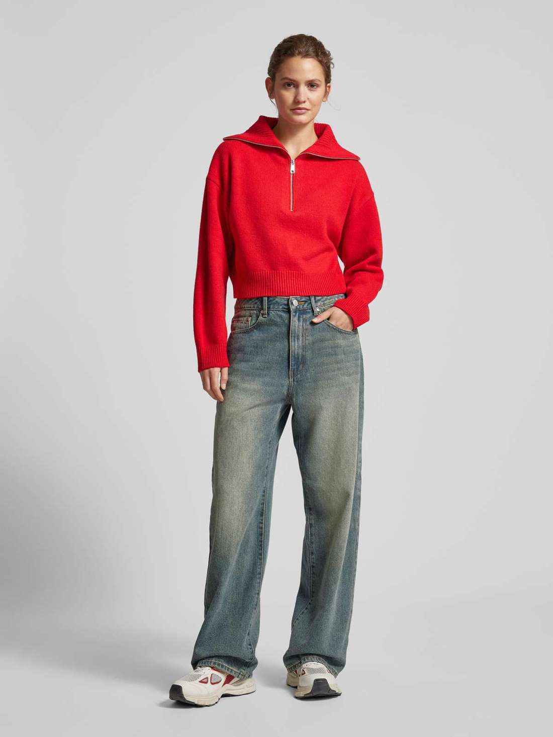 Толстовка оверсайз с отложным воротником Zadie