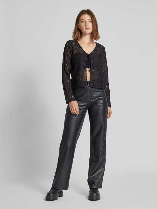 Блуза из хлопкового кружева с завязкой RANESSA