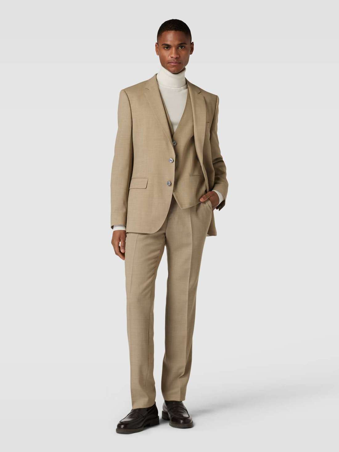 Костюмный жилет с окантованными карманами Jasper