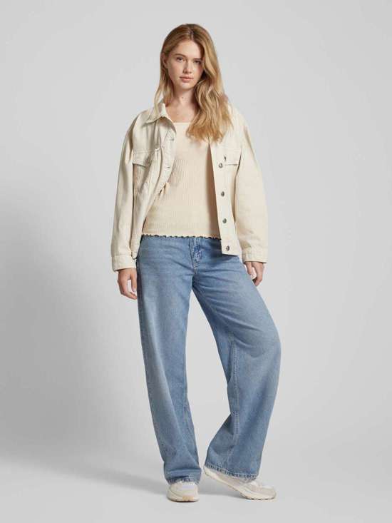 Лонгслив с ребристым узором ABENSI